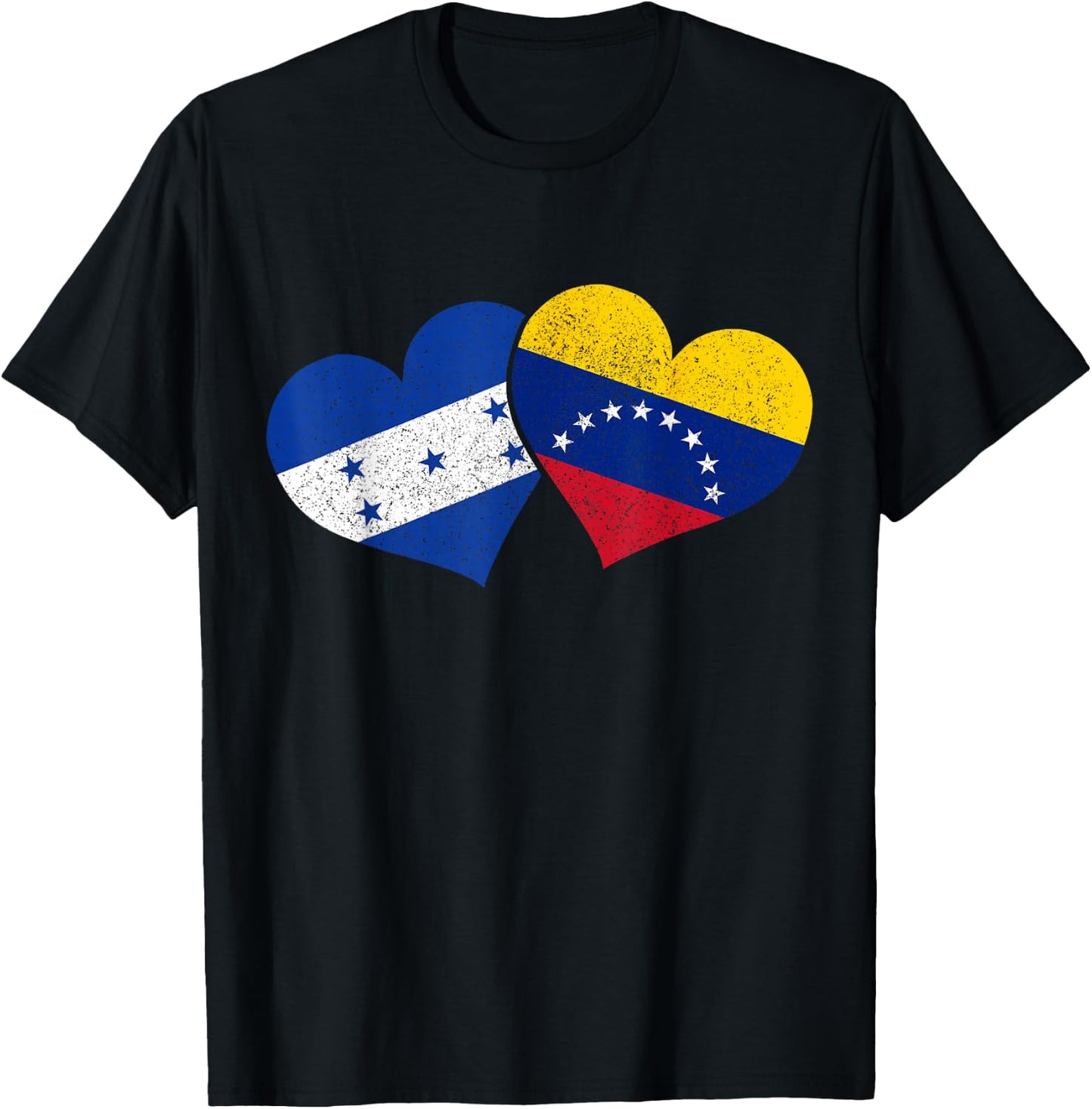 Honduras Venezuela Venezuela Honduran Flag Pride Heritage T-Shirt - T-Shirt | Black