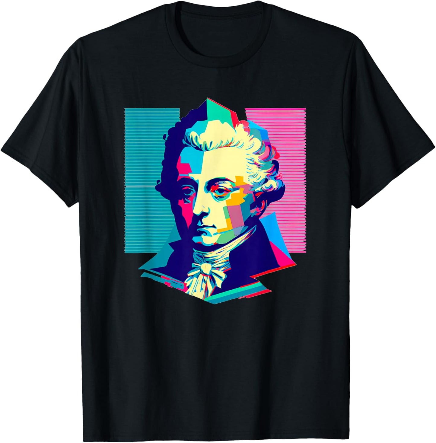 Wolfgang Amadeus Mozart T-Shirt - T-Shirt | Black