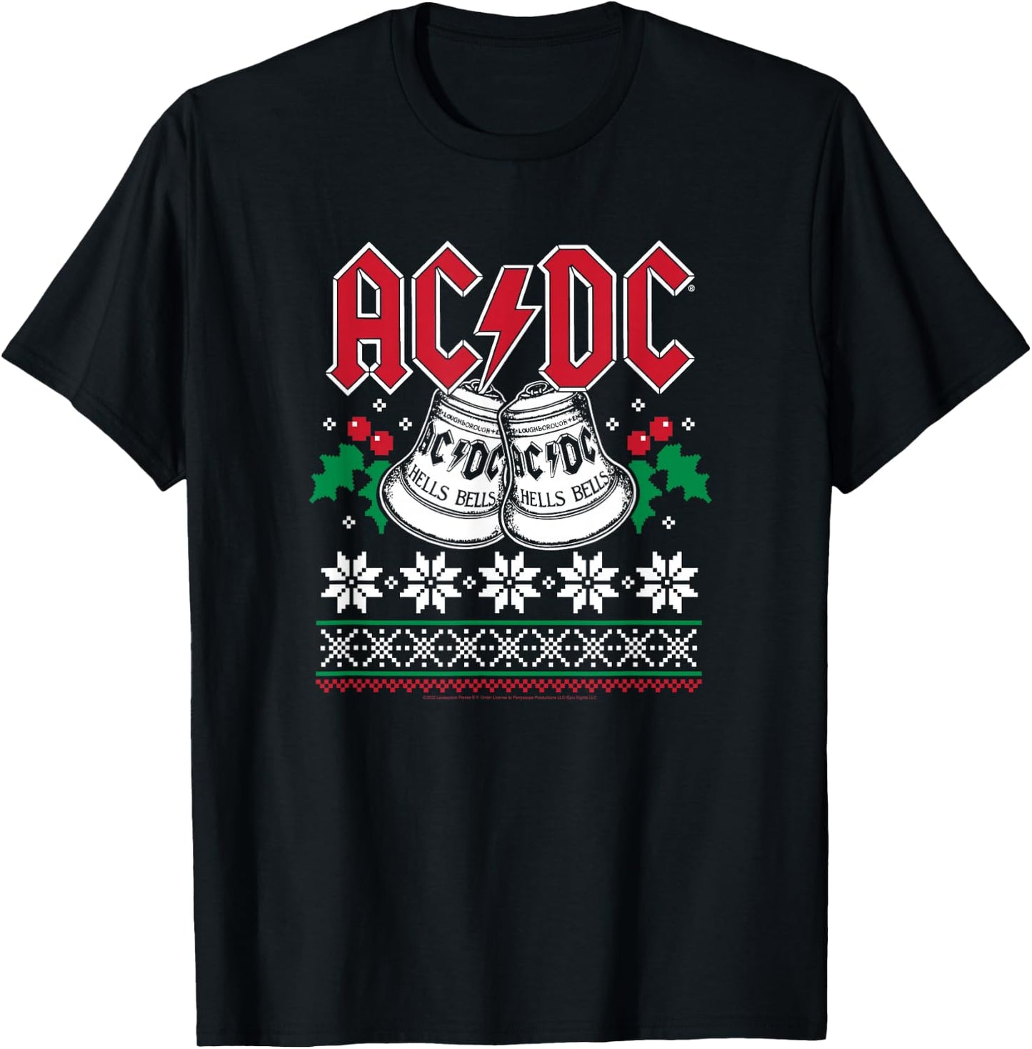 ACDC - Hells Bells Christmas T-Shirt - T-Shirt | Black