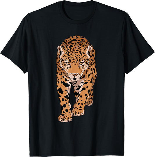 Wild Big Cat Jaguar Jungle Animal Wildlife T-Shirt - T-Shirt | Black