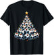 Santa Christmas Soccer Tree Boys Football Soccer T-Shirt - T-Shirt | Black