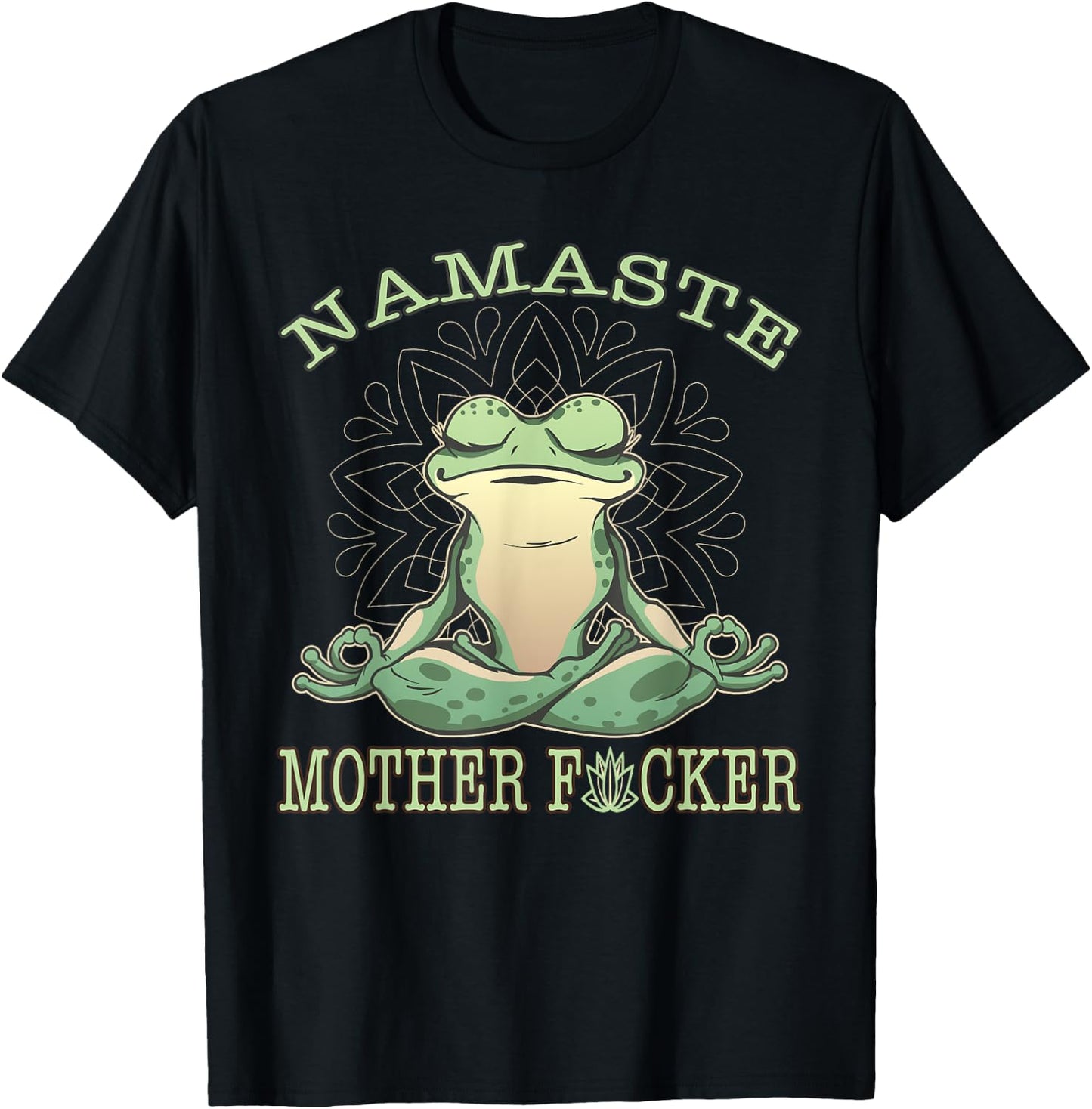 Yoga Frog Namaste T-Shirt - T-Shirt | Black