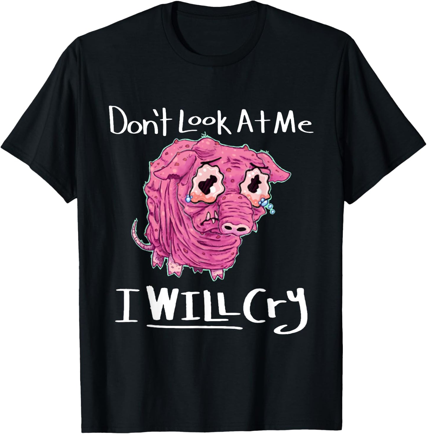 Home of the Squonk - Pennsylvania, USA Sad Emo Cryptid T-Shirt - T-Shirt | Black