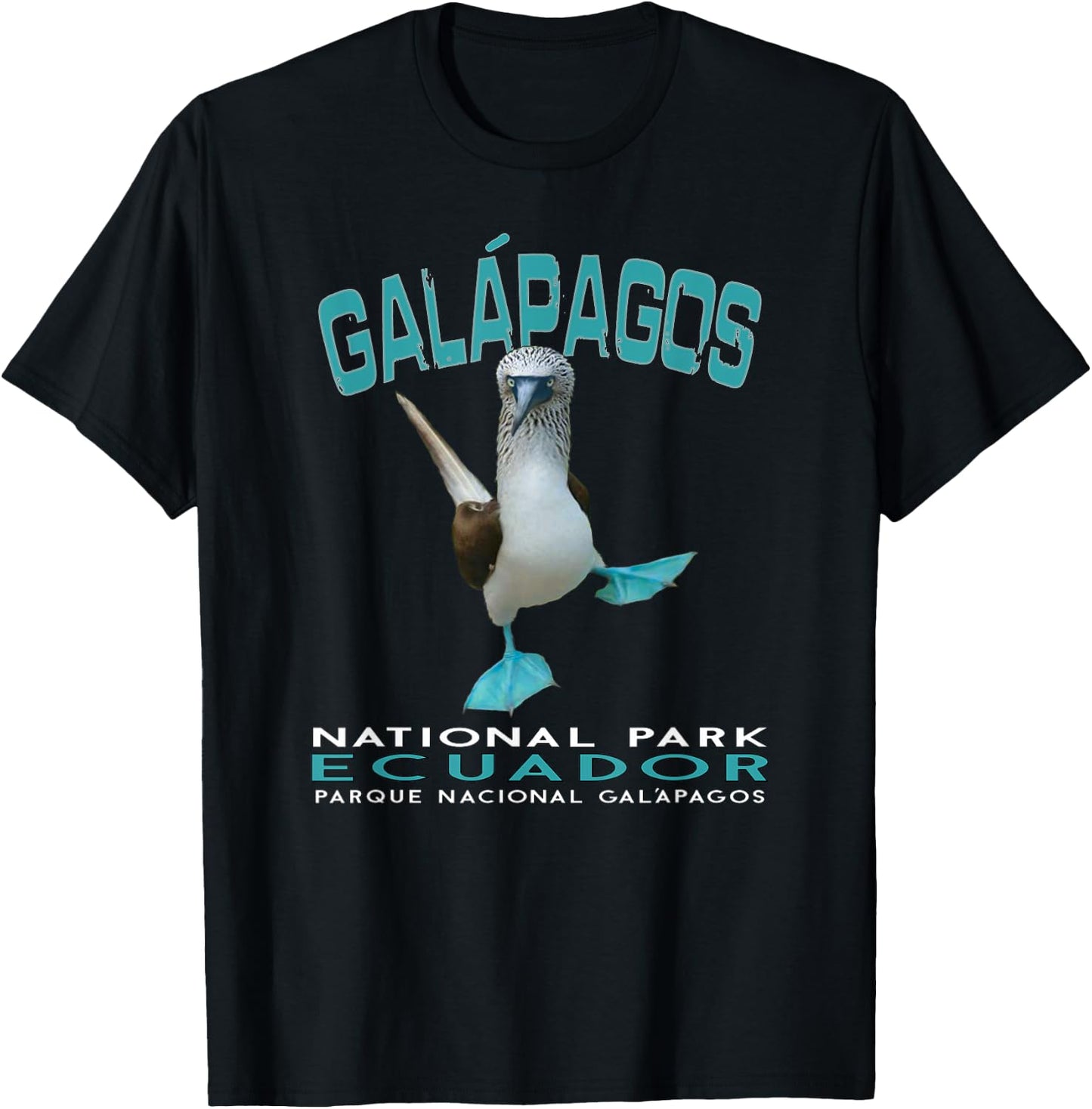 Galapagos National Park Ecuador Blue Footed Boobies Keepsake T-Shirt - T-Shirt | Black