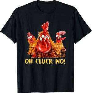 Chicken Oh Cluck No T-Shirt - T-Shirt | Black
