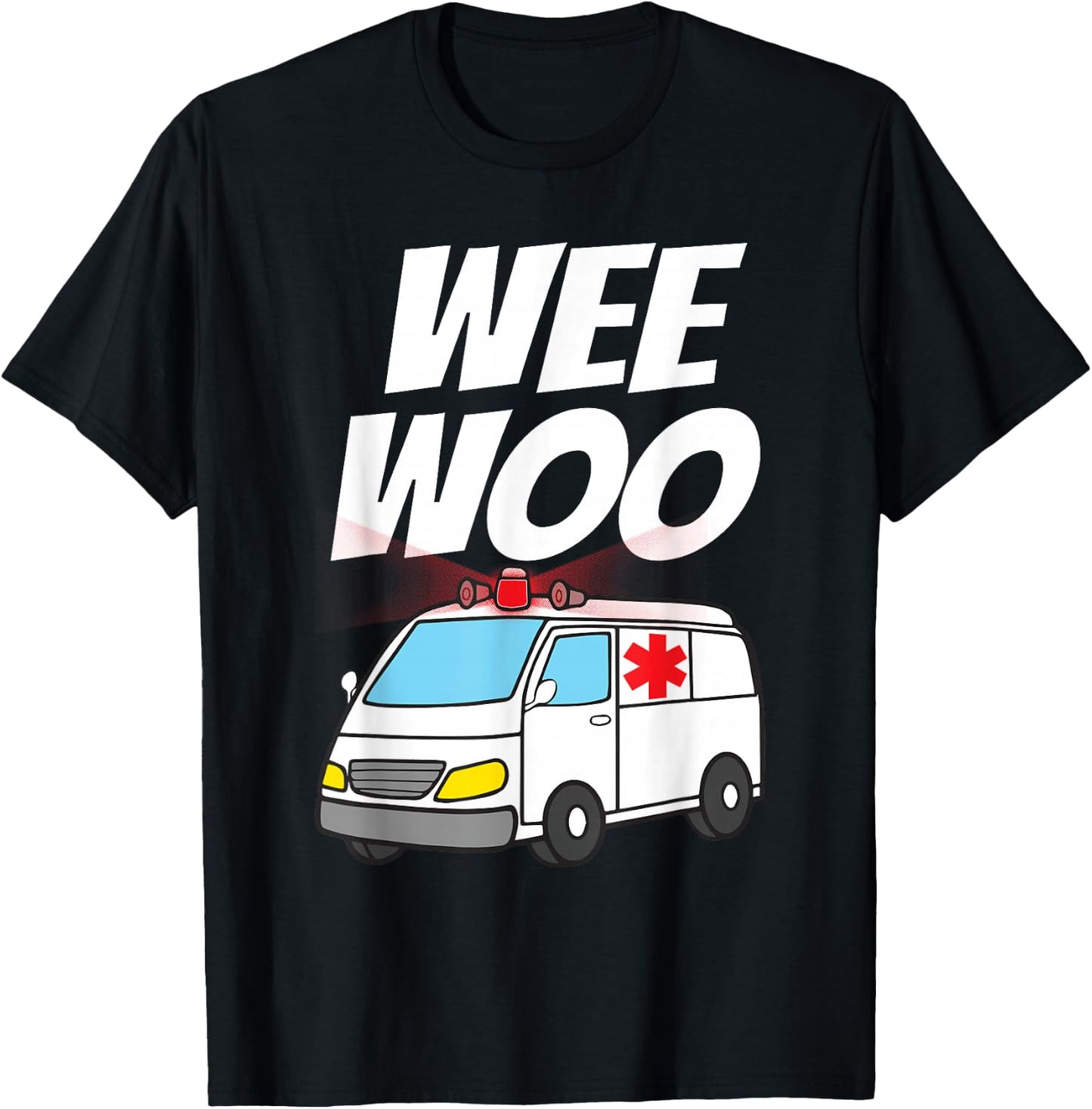 Funny EMT Ambulance Design For Kids Boys Girls EMS Paramedic T-Shirt - T-Shirt | Black