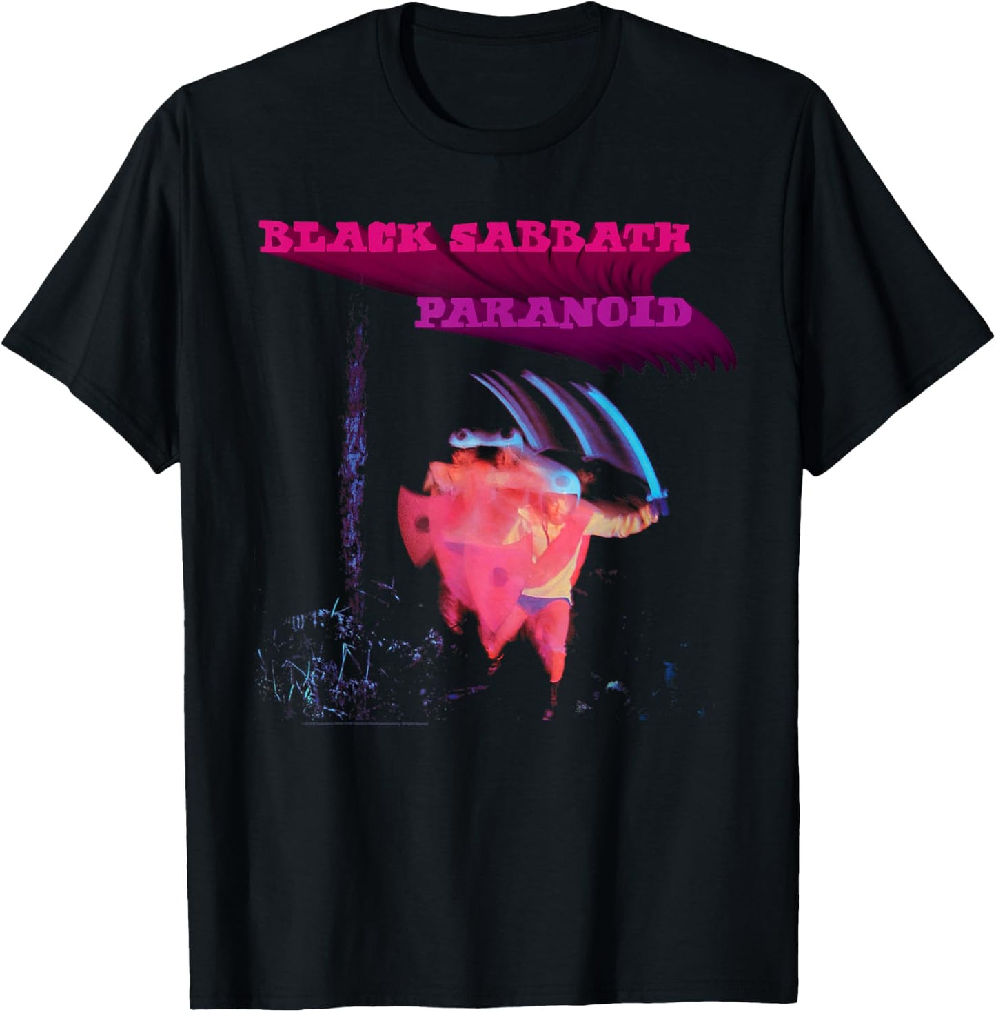 Black Sabbath Official Paranoid Motion Trails T-Shirt - T-Shirt | Black
