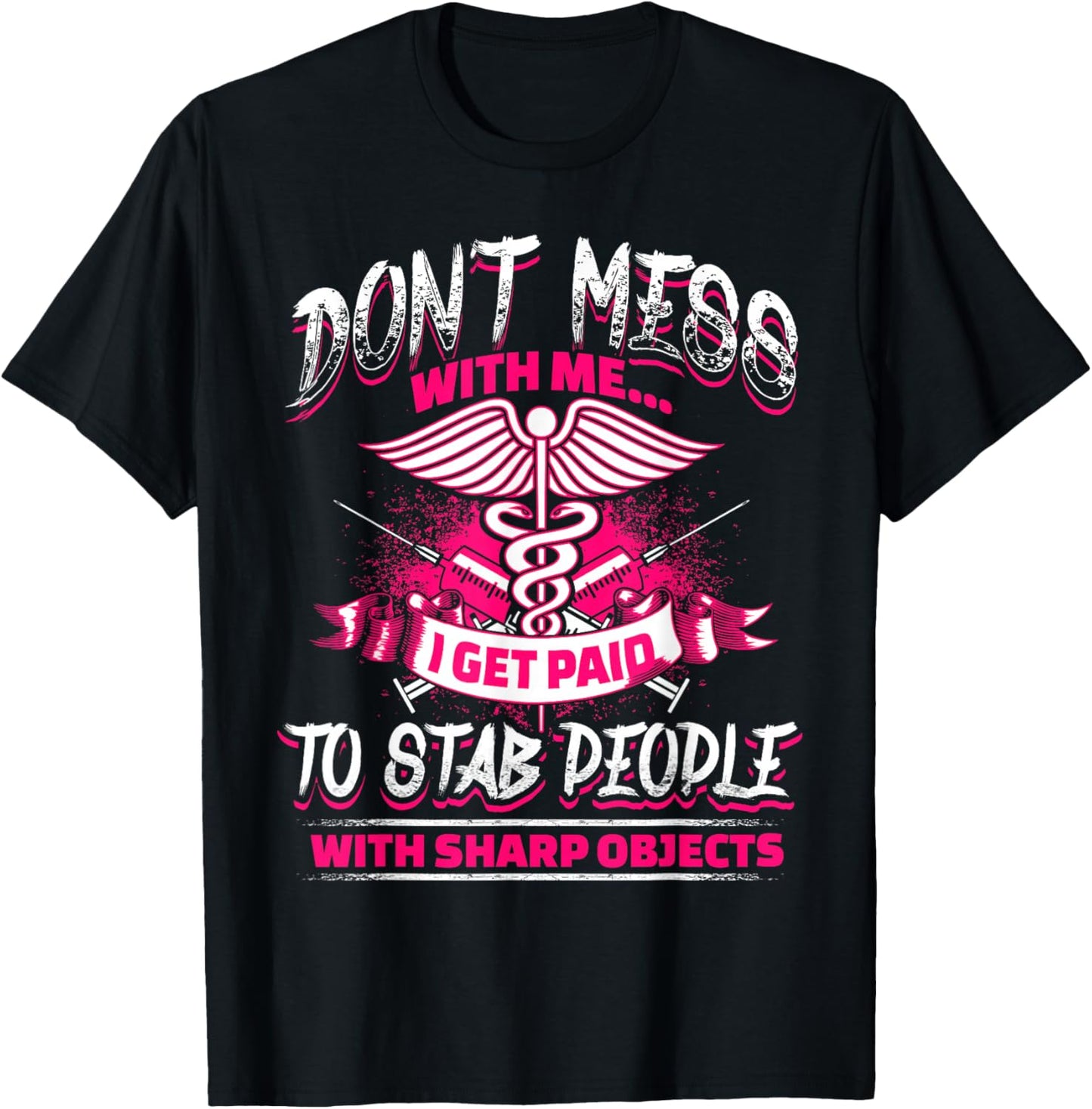STAB PEOPLE Funny Nurses Nursing RN LVN T-Shirt - T-Shirt | Black