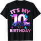 Butterflies - Girls and Boys - It´s My 10th Birthday T-Shirt - T-Shirt | Black