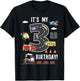Its My 3rd Birthday Boy 3 Bday Train Car Fire Truck Airplane T-Shirt - T-Shirt | Black