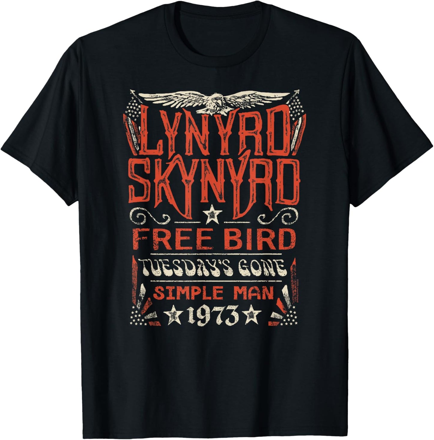 Lynyrd Skynyrd - Free Bird Tuesday's Gone Simple Man Songs T-Shirt - T-Shirt | Black