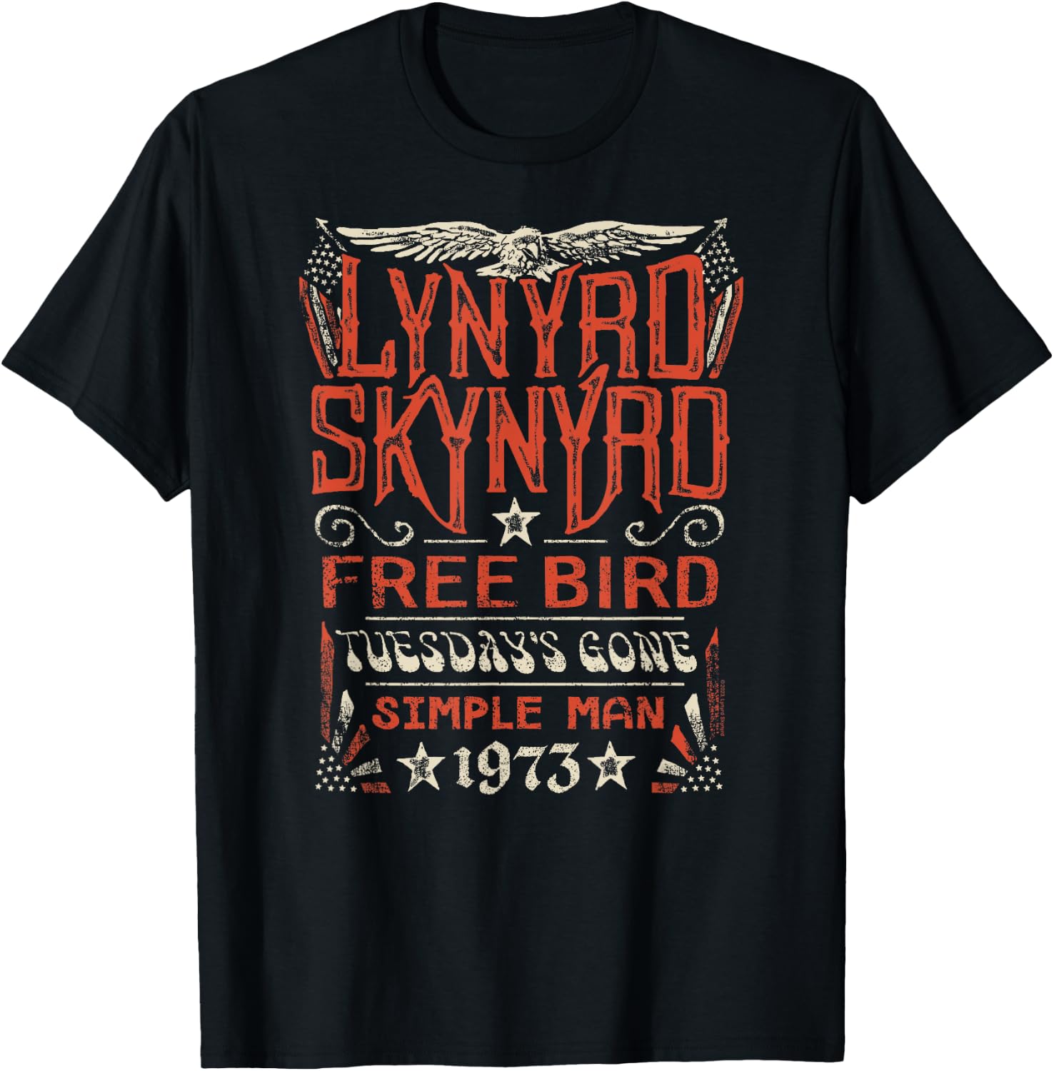 Lynyrd Skynyrd - Free Bird Tuesday's Gone Simple Man Songs T-Shirt - T-Shirt | Black