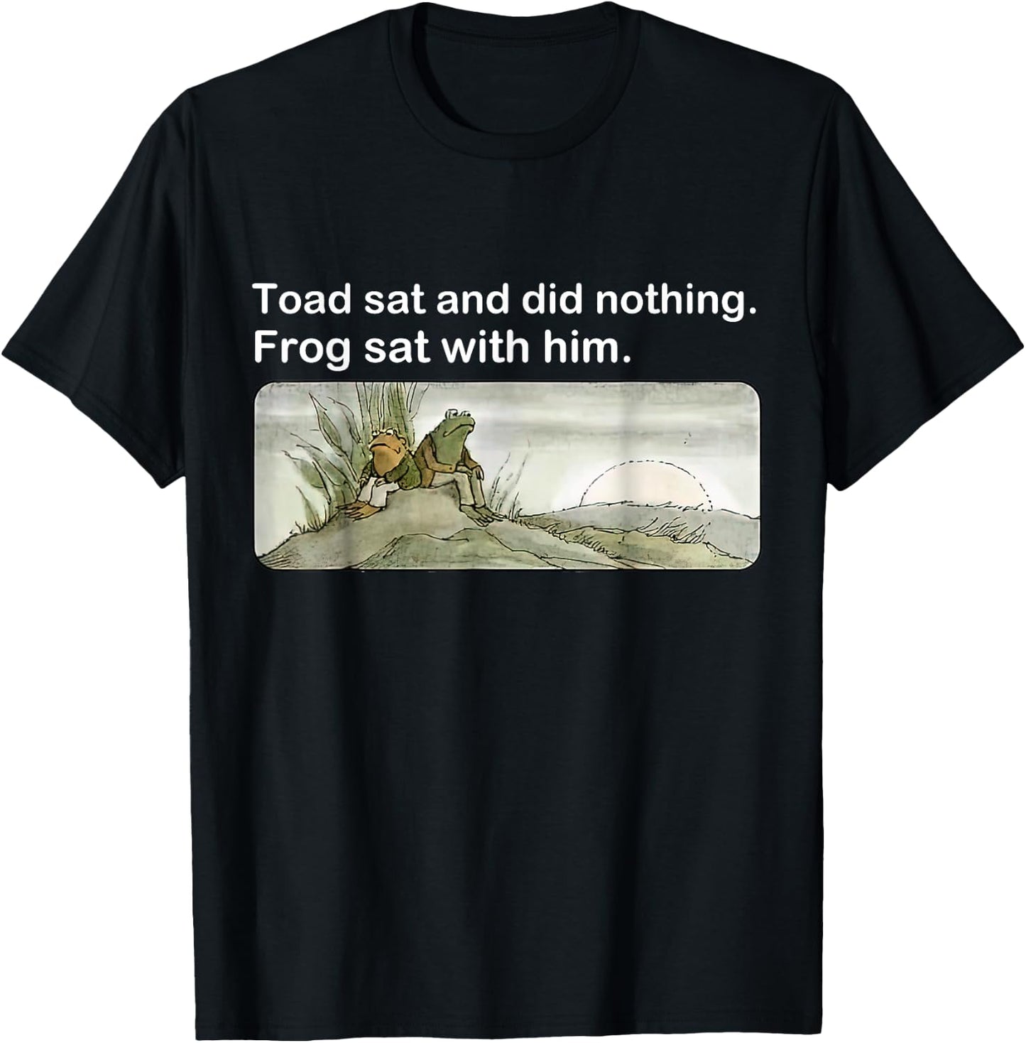 Frogs Funny toads meme lover Vintage -Adults & Kids Black T-Shirt - T-Shirt | Black