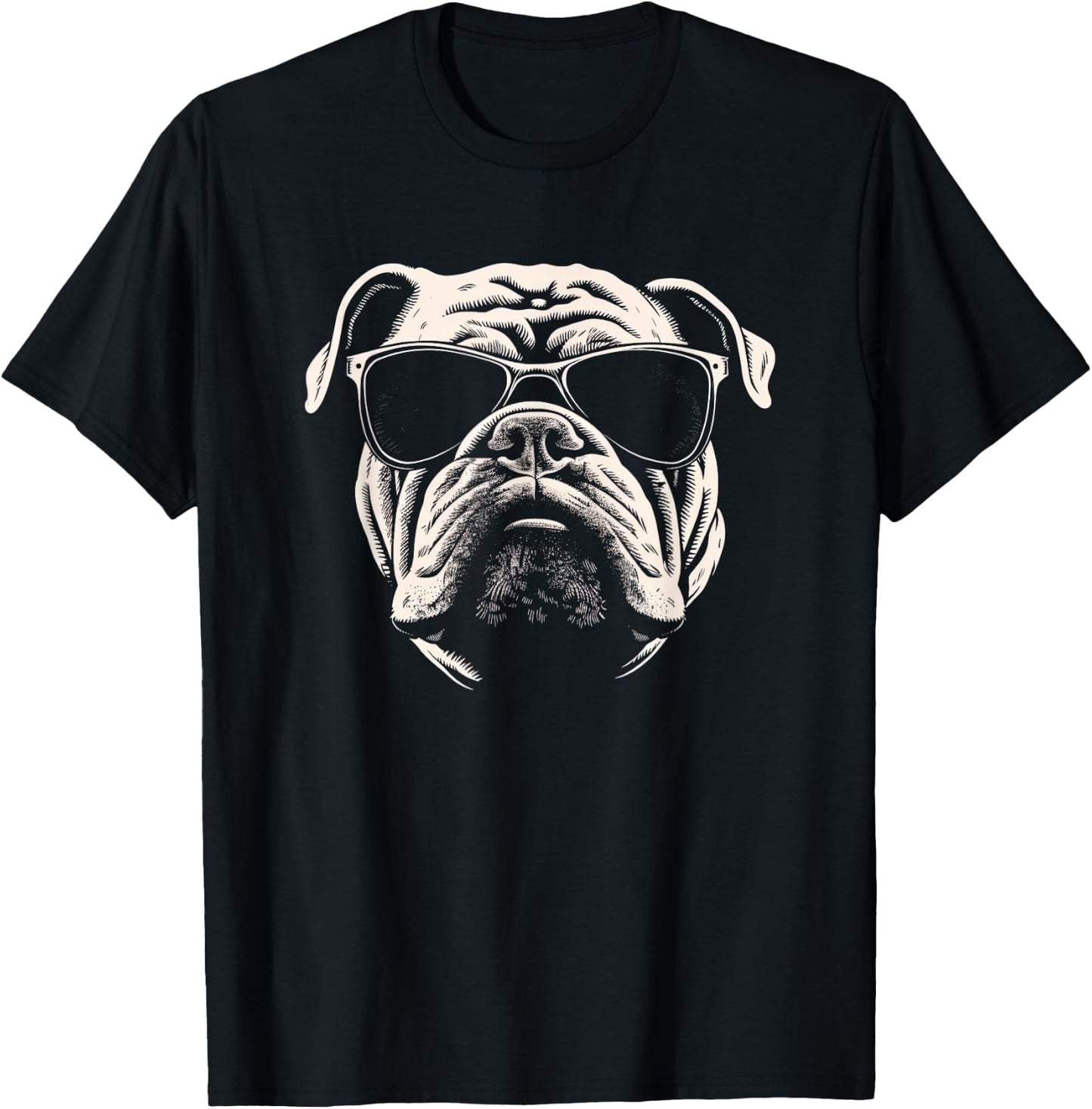 Funny Bulldog cool Graffiti Urban art street Men Women Girls Kids T-Shirt - T-Shirt | Black
