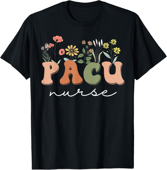 Funny PACU Nurse Wake Up With A PACU Nurse Perioperative T-Shirt - T-Shirt | Black