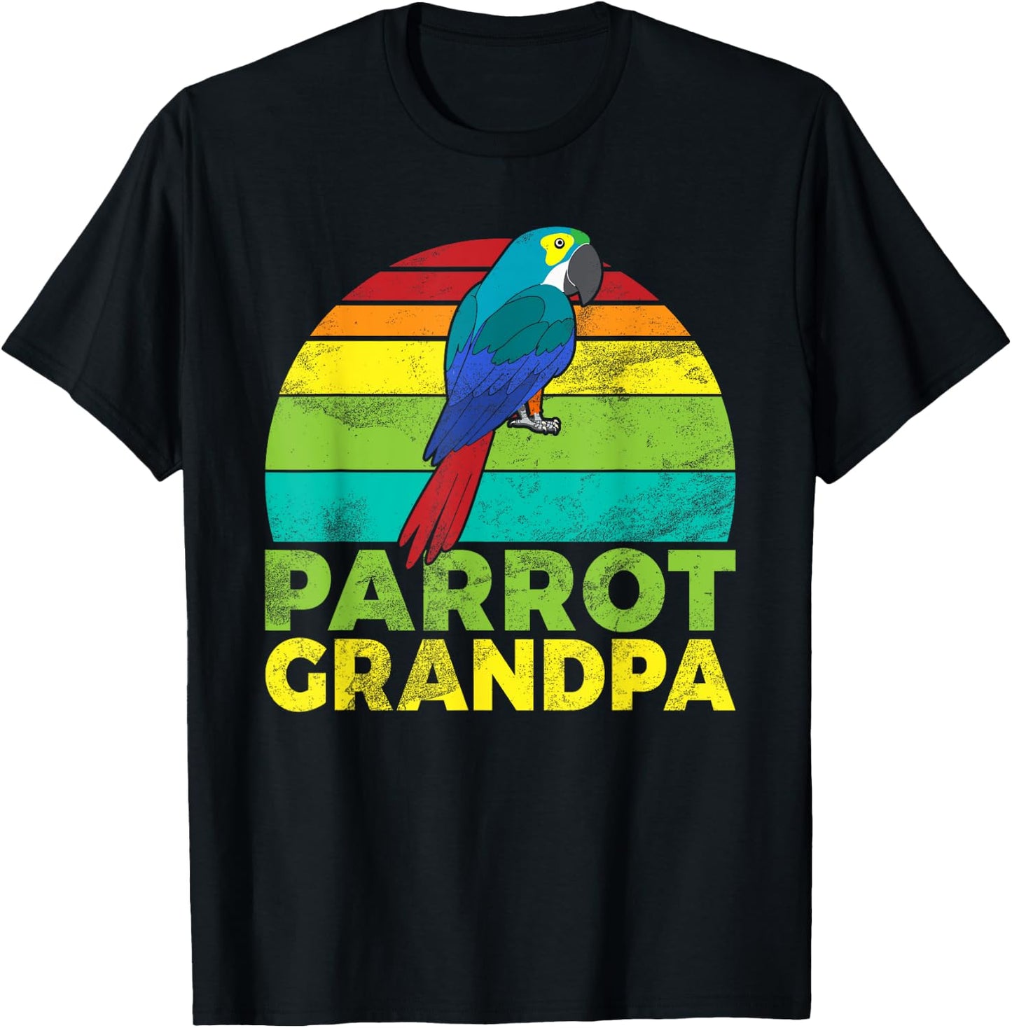 Parrot Grandpa T-Shirt - T-Shirt | Black