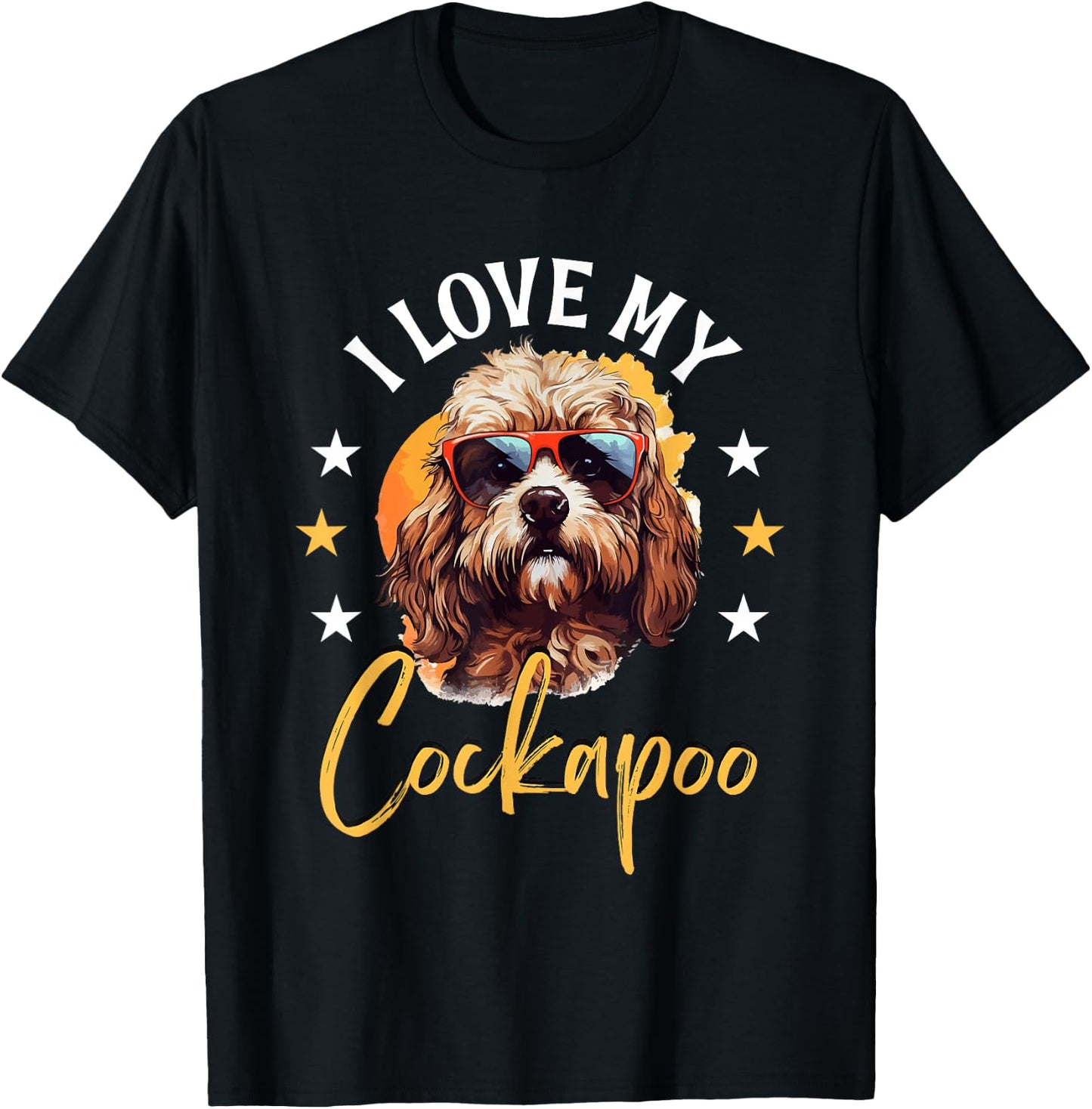 Cockapoo Dog Breed Pet I Love my Cockapoo Men Women Girls Kids T-Shirt - T-Shirt | Black