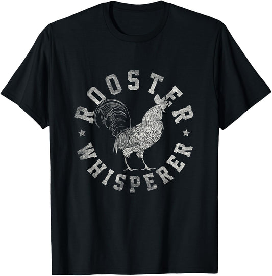 Rooster Whisperer Cock Fighting Apparel T-Shirt - T-Shirt | Black