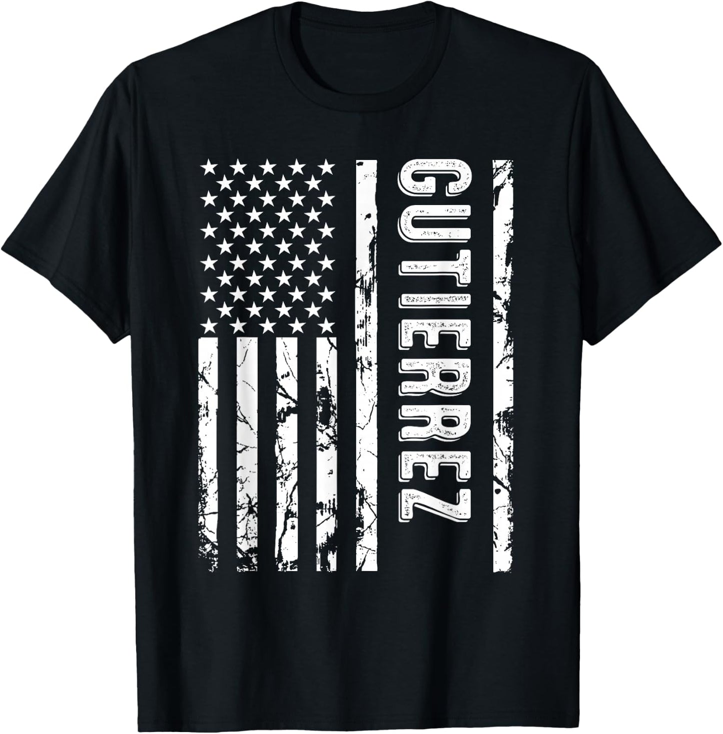 Gutierrez Last Name Funny Surname Team Family Reunion T-Shirt - T-Shirt | Black