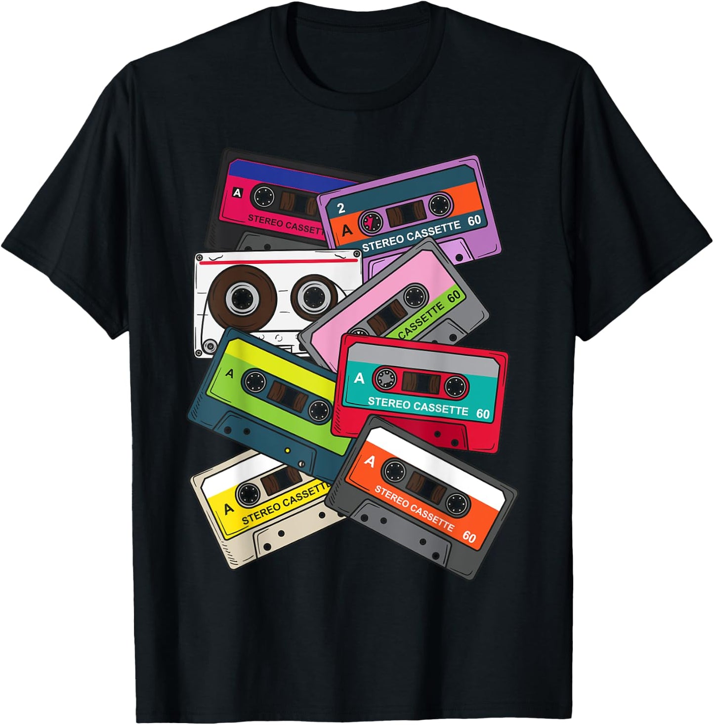 Eighties 80's Kid Best Era Ever Born In the 80's Cassette T-Shirt - T-Shirt | Black