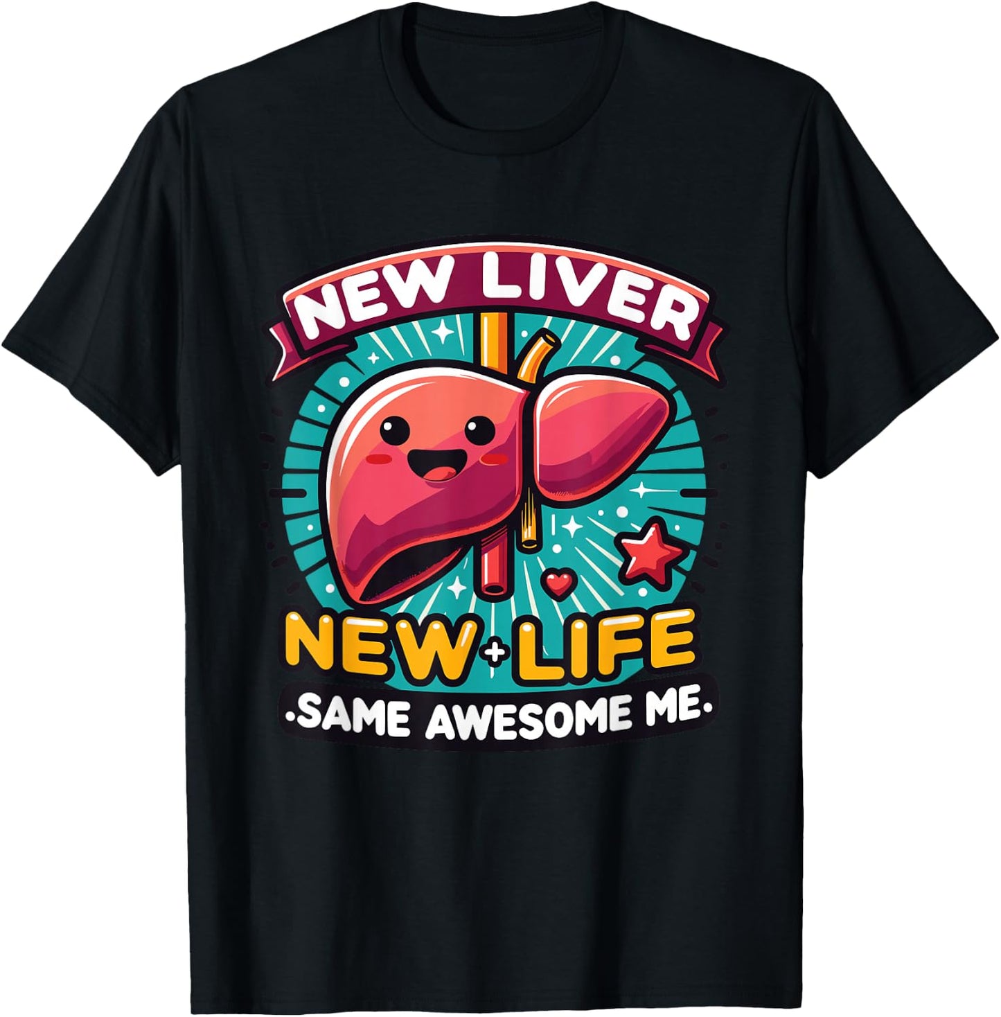 Liver Transplant Survivor Funny T-Shirt - T-Shirt | Black