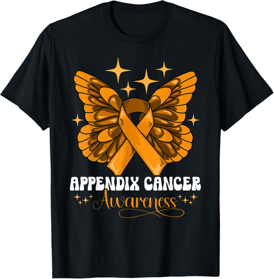 Appendix Cancer Awareness T-Shirt - T-Shirt | Black
