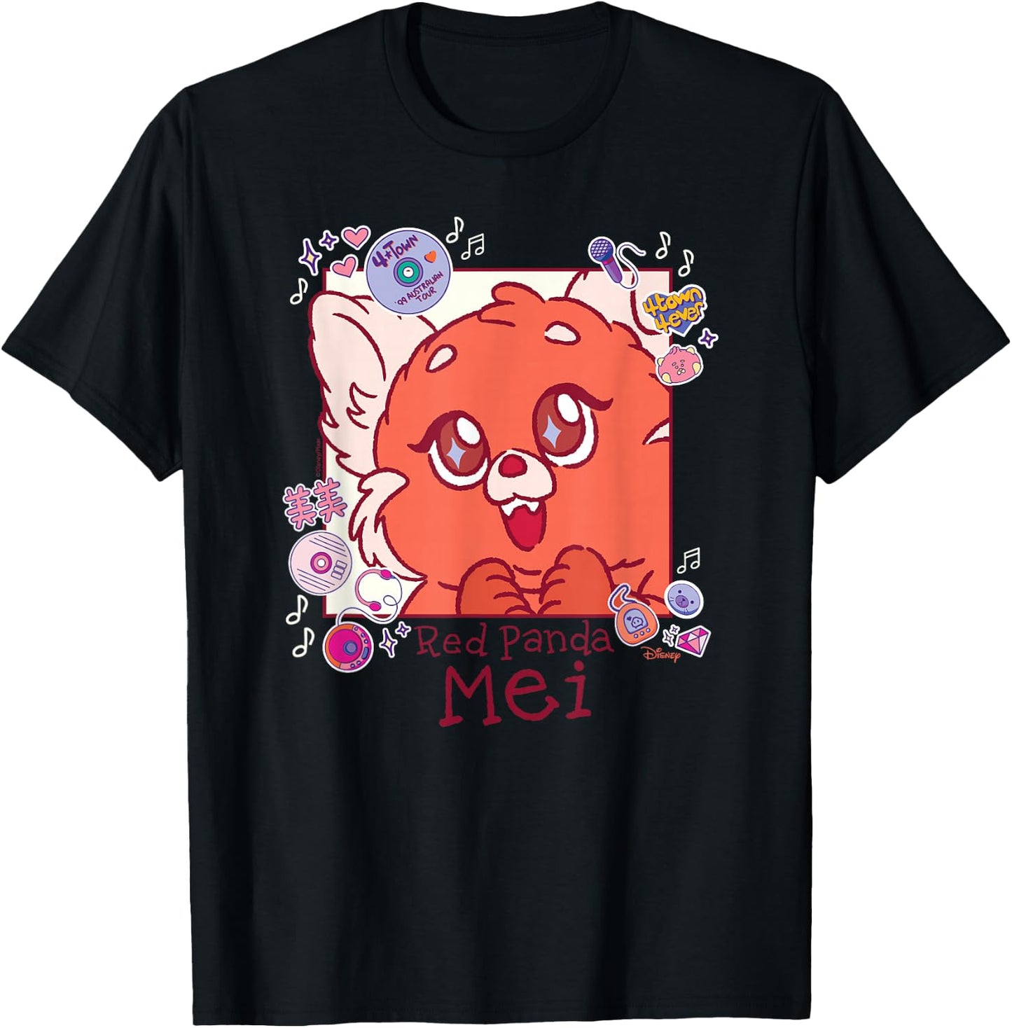 Turning Red - Red Panda Mei T-Shirt - T-Shirt | Black