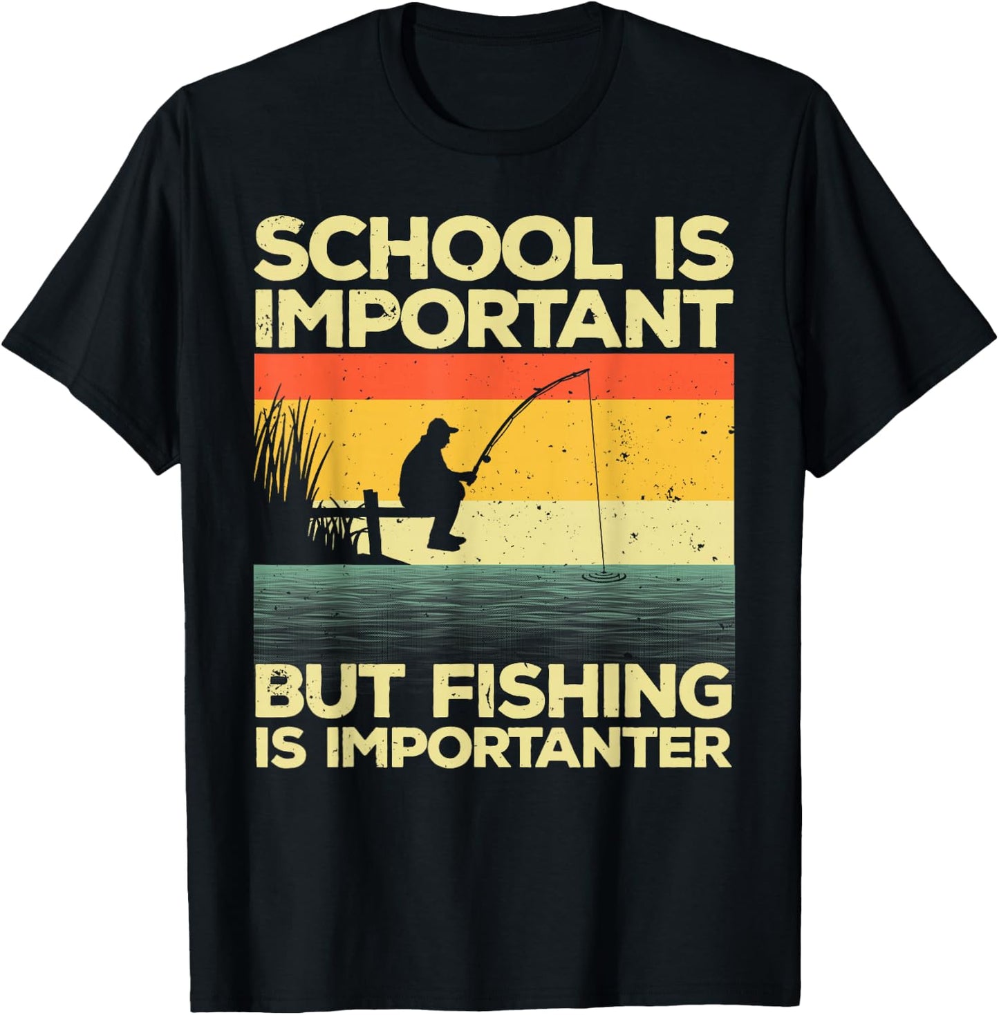 Cool Fishing Women Bass Fishing Fisherman Fish Trout Small T-Shirt - T-Shirt | Black