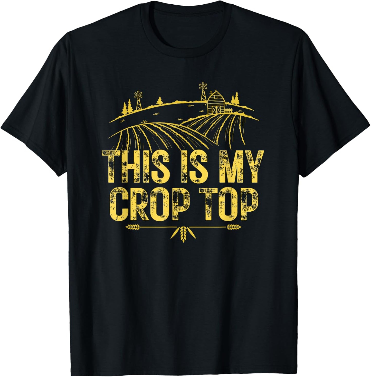 This Is My Crop Top T-Shirt - T-Shirt | Black