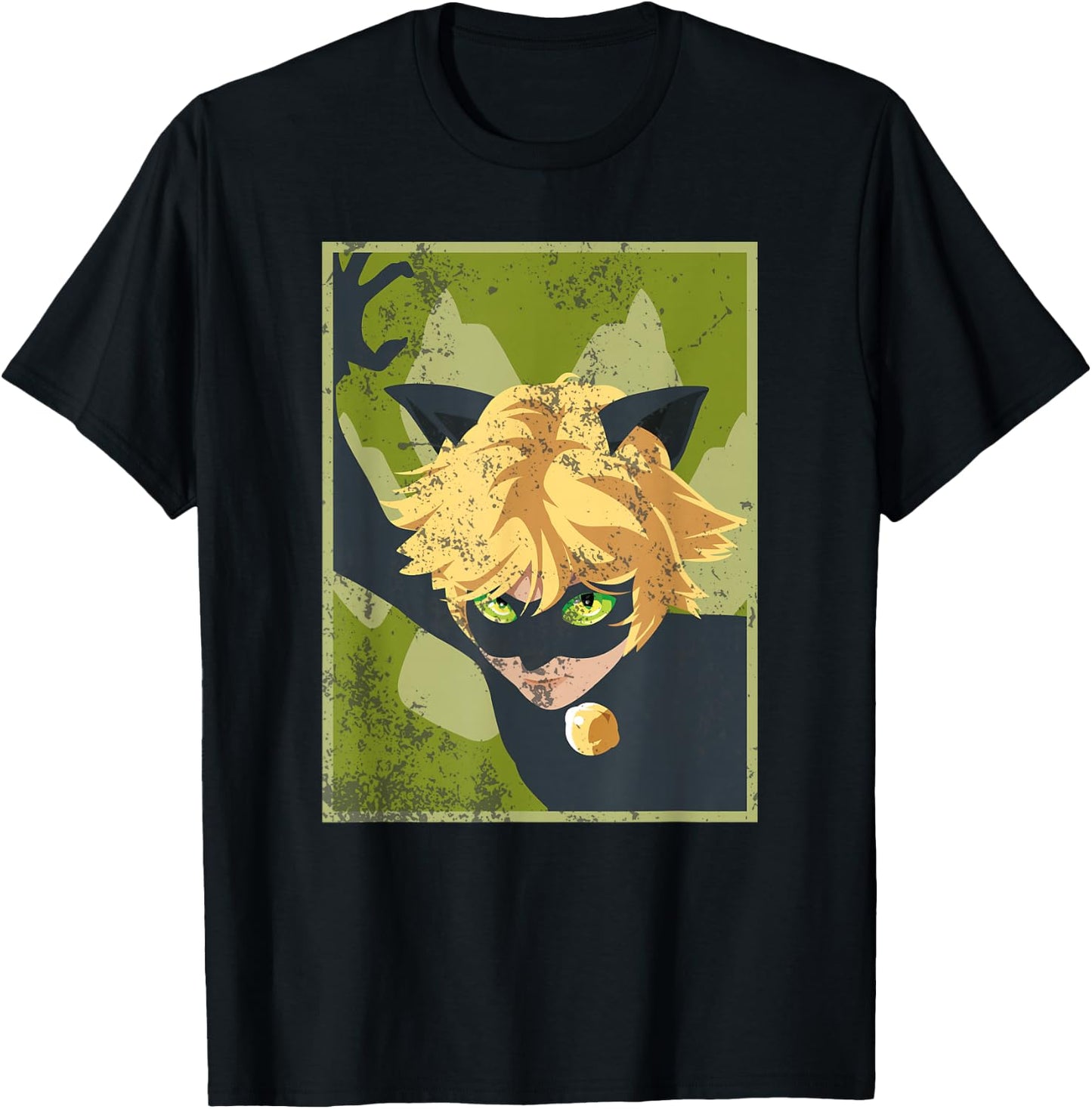 Miraculous Ladybug Vintage Collection with Cat Noir T-Shirt - T-Shirt | Black