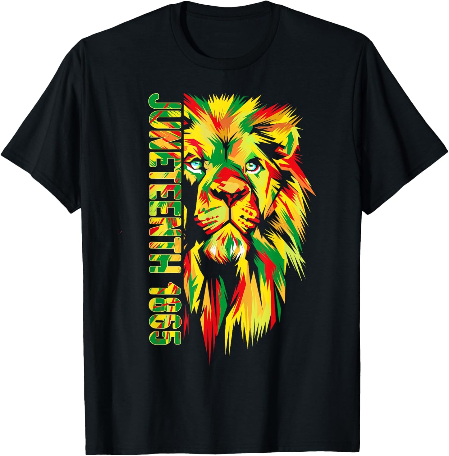 Juneteenth Men Women African American Black Lion 1865 King T-Shirt - T-Shirt | Black
