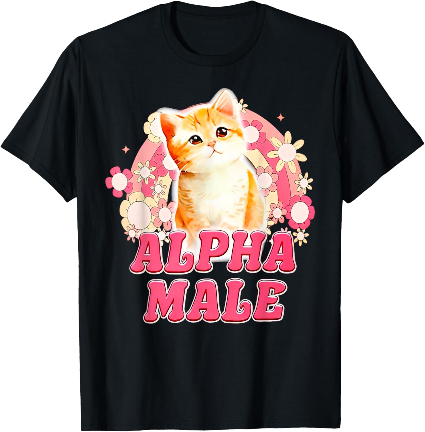 Alpha Male Cat Kitten Funny Women T-Shirt - T-Shirt | Black