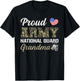 Proud Army National Guard Grandma Military Pride Costume T-Shirt - T-Shirt | Black
