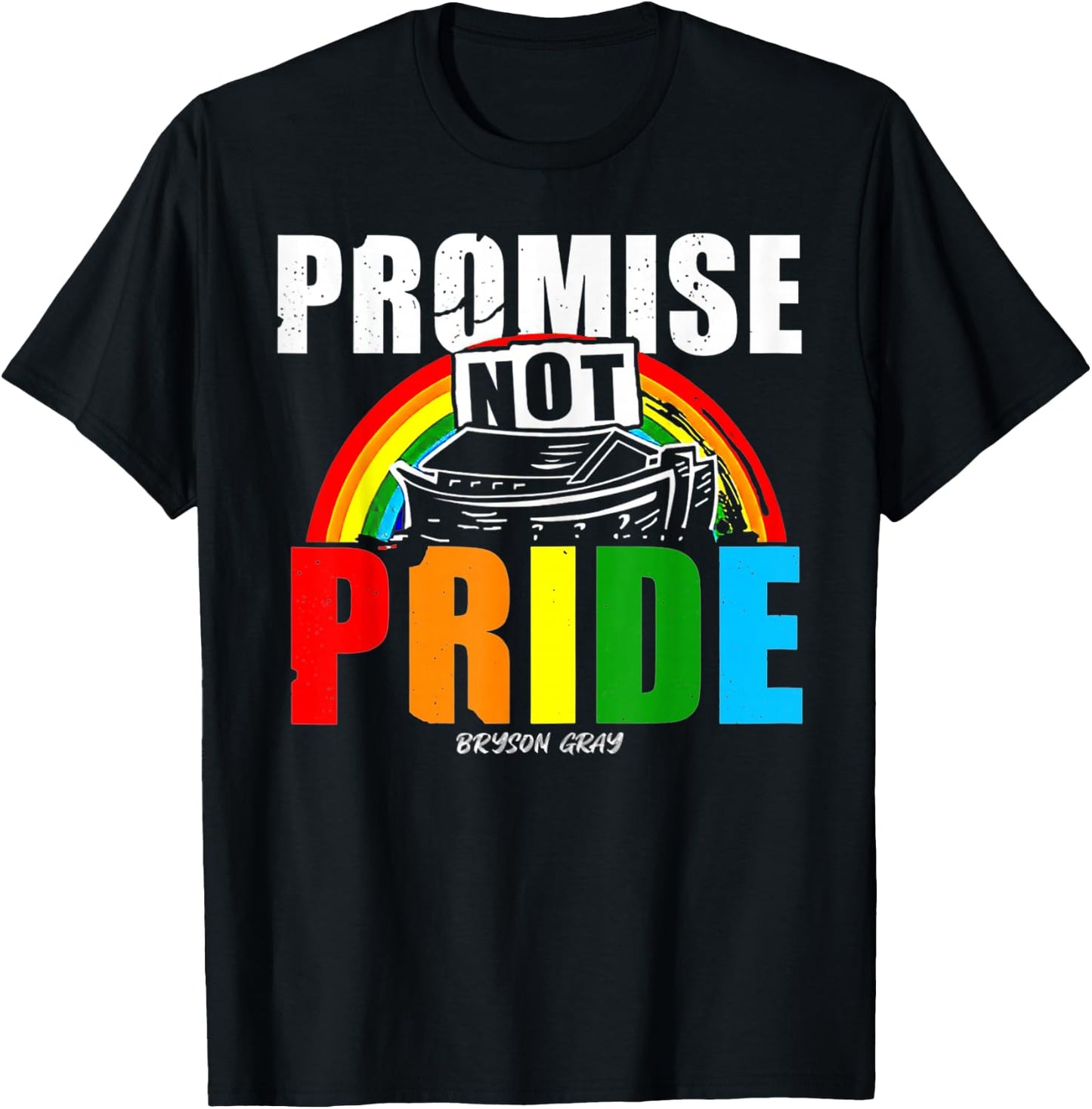 Promise Not Pride Bryson Gray T-Shirt - T-Shirt | Black
