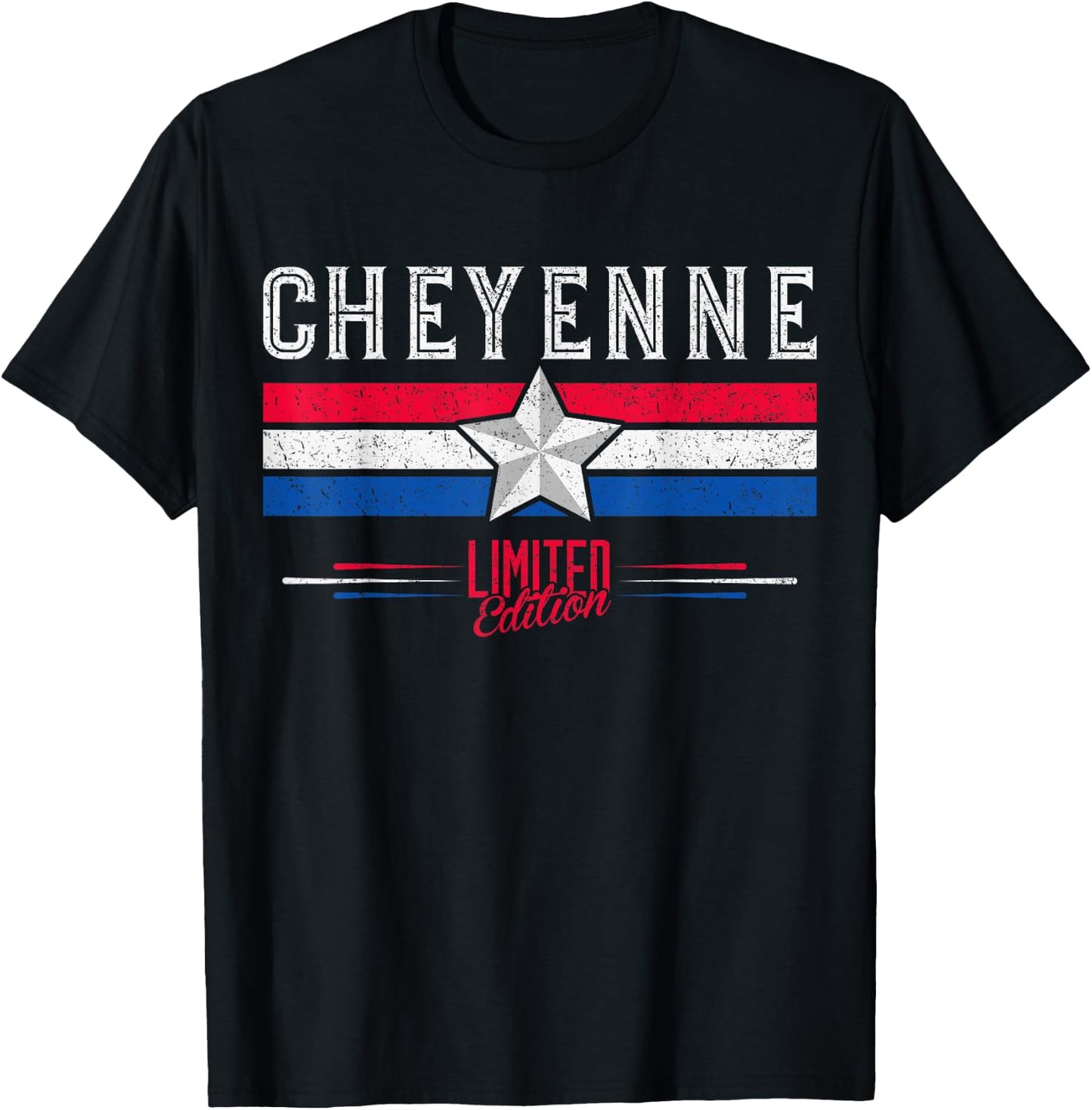 Cheyenne Retro Vintage Shirt Gift Women Men Kids T-Shirt - T-Shirt | Black