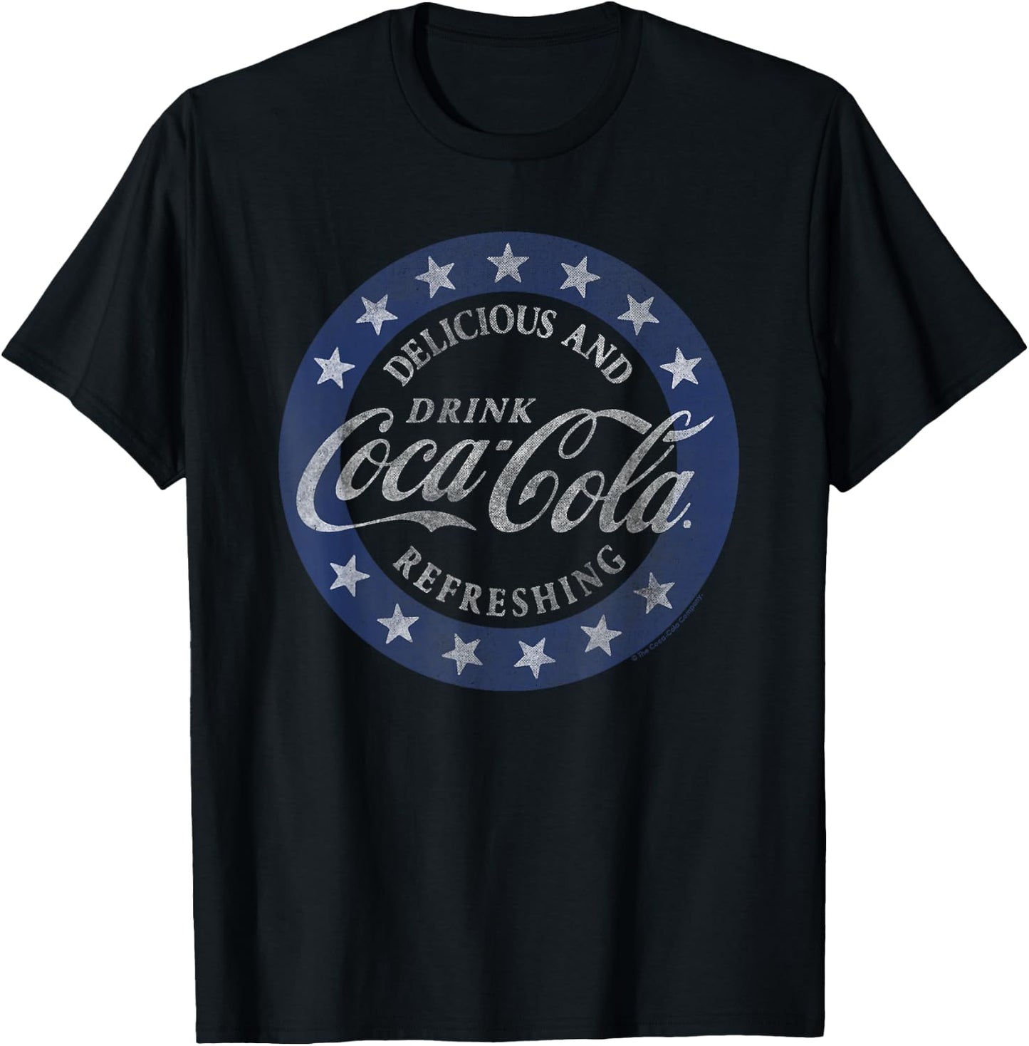 Coca-Cola - Delicious And Refreshing Stars T-Shirt - T-Shirt | Black