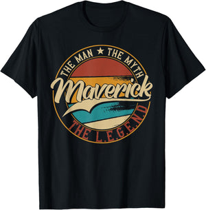 Maverick The man the myth the legend T-Shirt - T-Shirt | Black