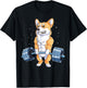 Corgi Weightlifting Funny Deadlift Men Fitness Gym Workout T-Shirt - T-Shirt | Black