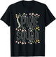 Orthopedic Nurse Floral Orthopedic Spine Squad T-Shirt - T-Shirt | Black