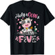 Holy Cow I'm Five 5 Years Old 5th Birthday Girl Outfit T-Shirt - T-Shirt | Black