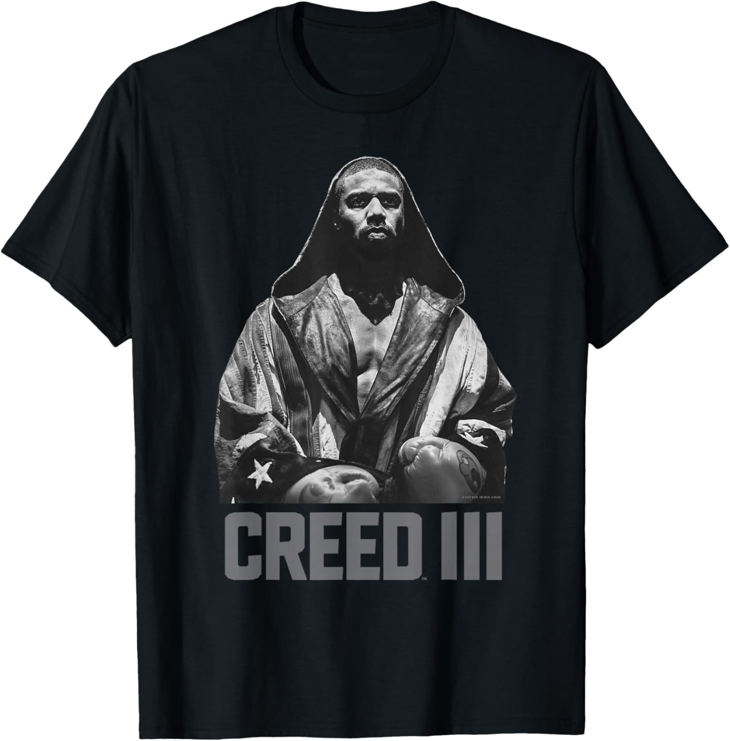 Adonis Creed – Black and White Boxing Robe Creed III T-Shirt - T-Shirt | Black