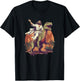 Funny Jesus Riding T-Rex Dinosaur Meme Parody for Believers T-Shirt - T-Shirt | Black