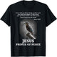 John 16:33 Jesus Prince of Peace Bible Verse Christian T-Shirt - T-Shirt | Black