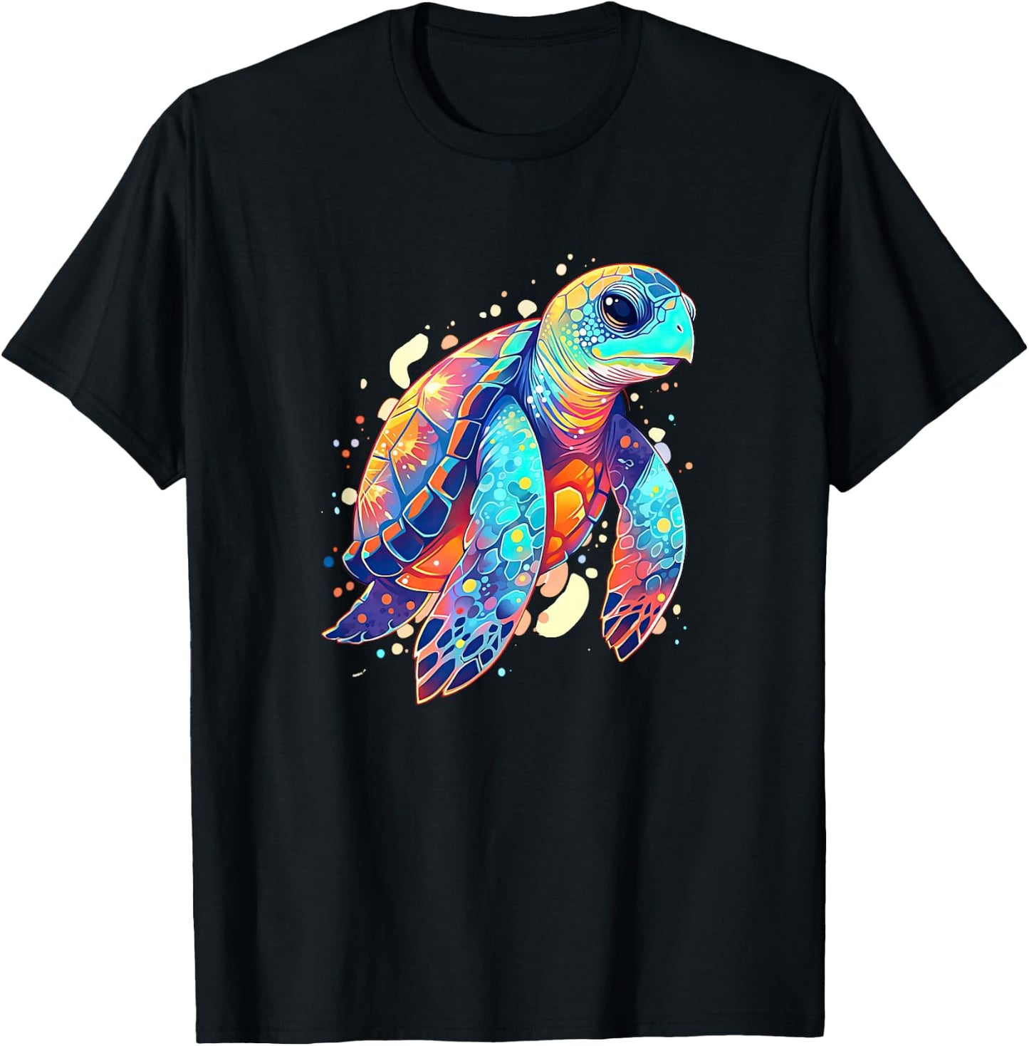 Cute Tortoise Sea Turtle Sea Animal T-Shirt - T-Shirt | Black