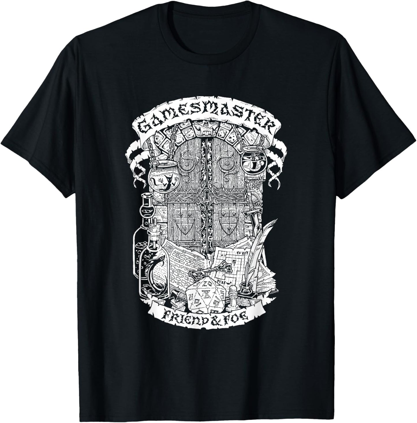 Fantasy Role-Playing Game (RPG) Gamesmaster T-Shirt - T-Shirt | Black