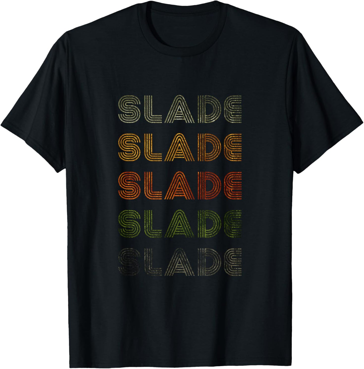 Love Heart Slade Grunge Vintage Style Black Slade T-Shirt - T-Shirt | Black