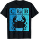 Crab Periodic Table Elements Seafood Crabbing Retro Crabber T-Shirt - T-Shirt | Black