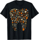 Ghosts & Pumpkins Spider Webs Tooth Dental Squad Halloween T-Shirt - T-Shirt | Black