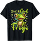 Frog Lover Just A Girl Who Loves Frogs T-Shirt - T-Shirt | Black