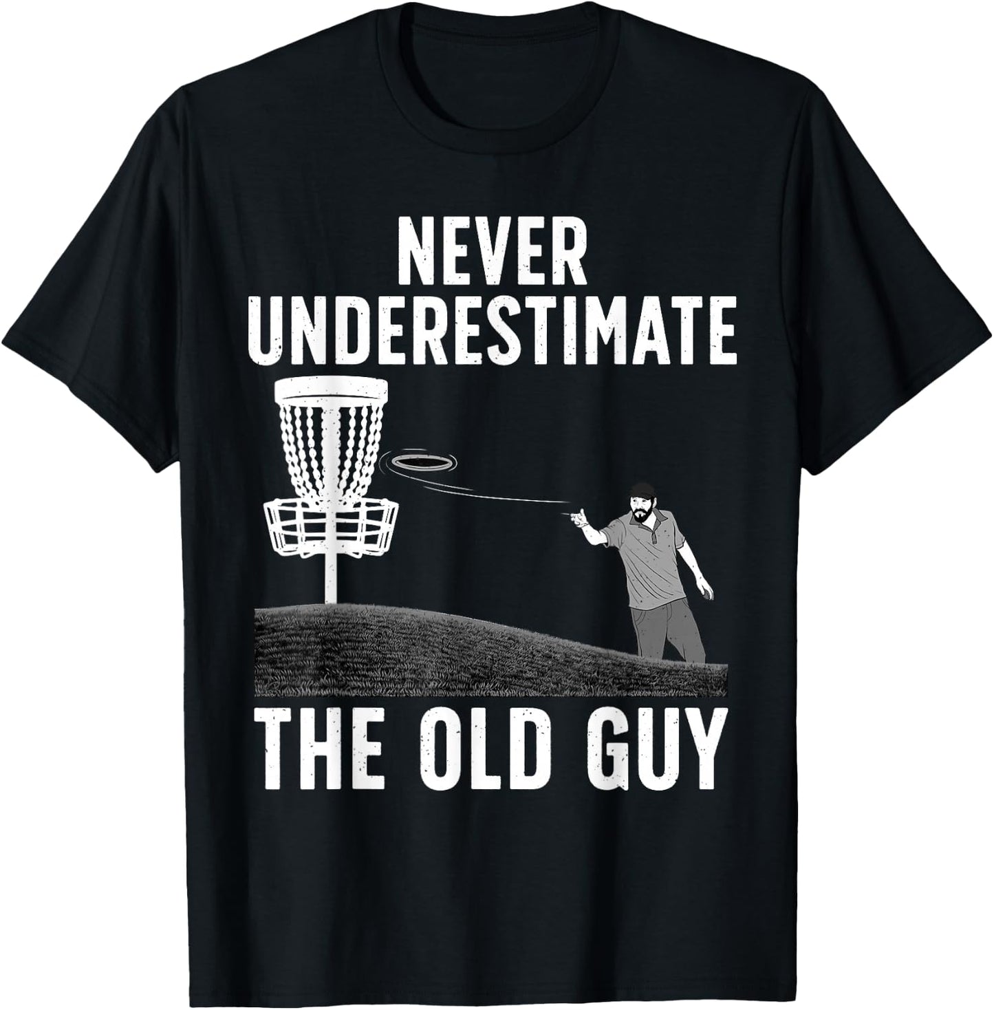 Cool Disc Golf Dad Grandpa Disc Golf Players Lovers T-Shirt - T-Shirt | Black